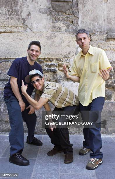 From left: Adrock aka Adam Horovitz Mike D aka Michael Diamond and MCA aka Adam Yauch respectively guitarist, drummer and bassist of the US band...