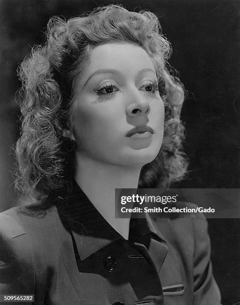 Publicity photograph of Greer Garson, an actress from England who was a contract player for Metro-Goldwyn-Mayer, nominated for seven Academy Awards,...