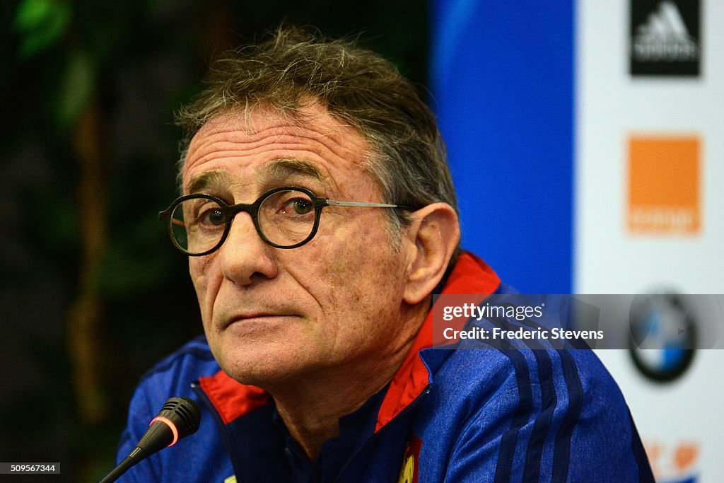 Guy Noves Gives A Press Conference Prior To The France v Ireland Match