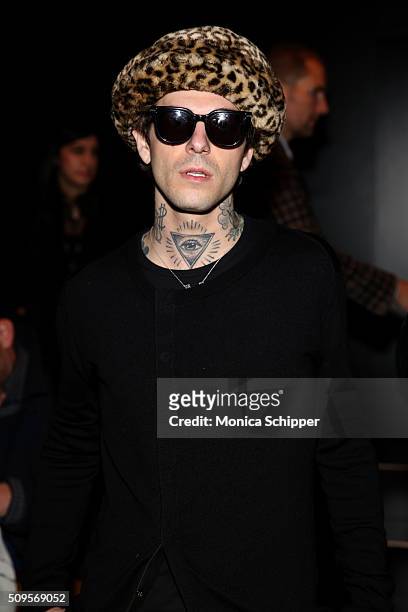 Singer Jesse Rutherford of The Neighbourhood attends the Nicholas K Fall 2016 fashion show during New York Fashion Week: The Shows at The Dock,...
