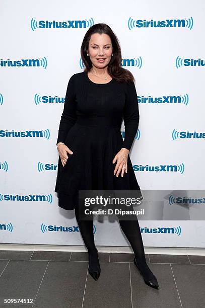 Fran Drescher visits SiriusXM Studios on February 11, 2016 in New York City.