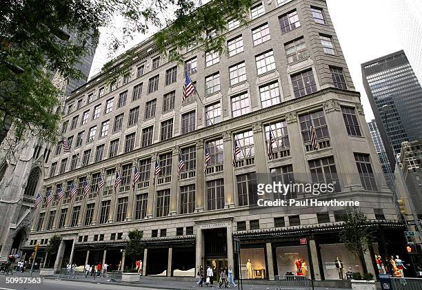 Saks Fifth Avenue is shown June 13, 2004 in New York City.