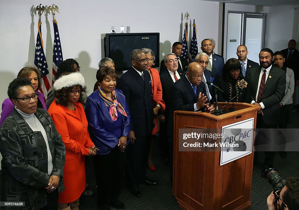 Members Of The Congressional Black Caucus Announce Endorsement Of Hillary Clinton