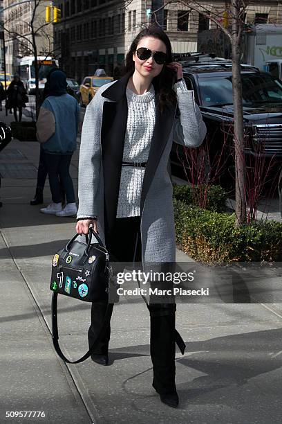 Emma Miller is seen on February 11, 2016 in New York City.