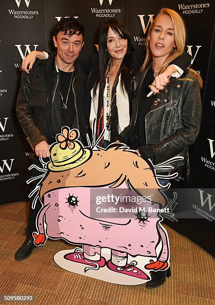 Robbie Furze, Annabelle Neilson and Lady Mary Charteris attend the launch of Annabelle Neilson's new children's books "Dreamy Me" and "Messy Me" at...