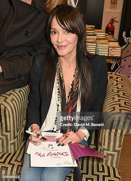 Annabelle Neilson attends the launch of her new children's books "Dreamy Me" and "Messy Me" at Waterstones, Piccadilly, on February 11, 2016 in...