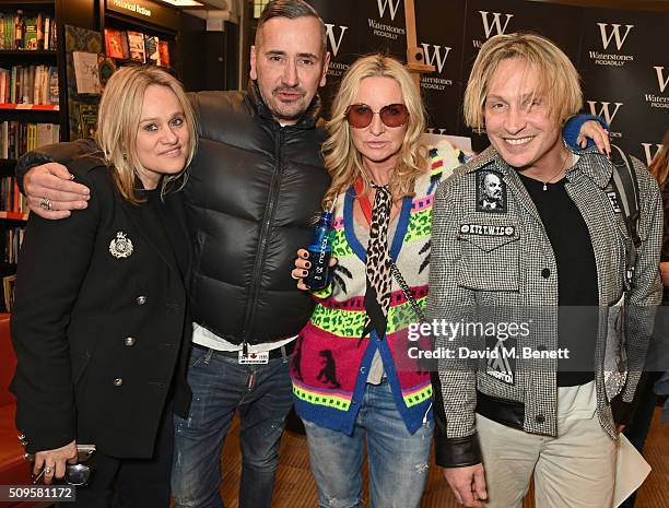 Pip Gill, Fat Tony, Meg Mathews and Marilyn attends the launch of Annabelle Neilson's new children's books "Dreamy Me" and "Messy Me" at Waterstones,...