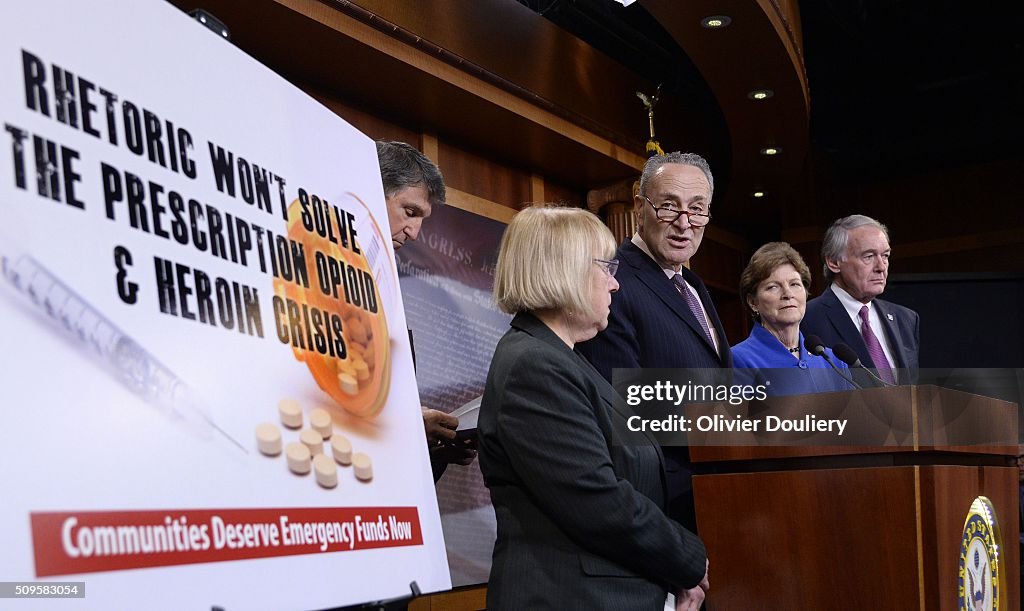 Senate Democrats Call For Passage Of Emergency Funding To Tackle Prescription Opioid And Heroin Crisis