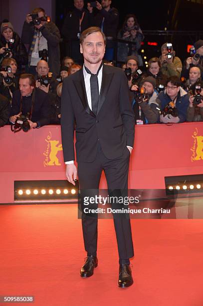Jury member Lars Eidinger attends the 'Hail, Caesar!' premiere during the 66th Berlinale International Film Festival Berlin at Berlinale Palace on...