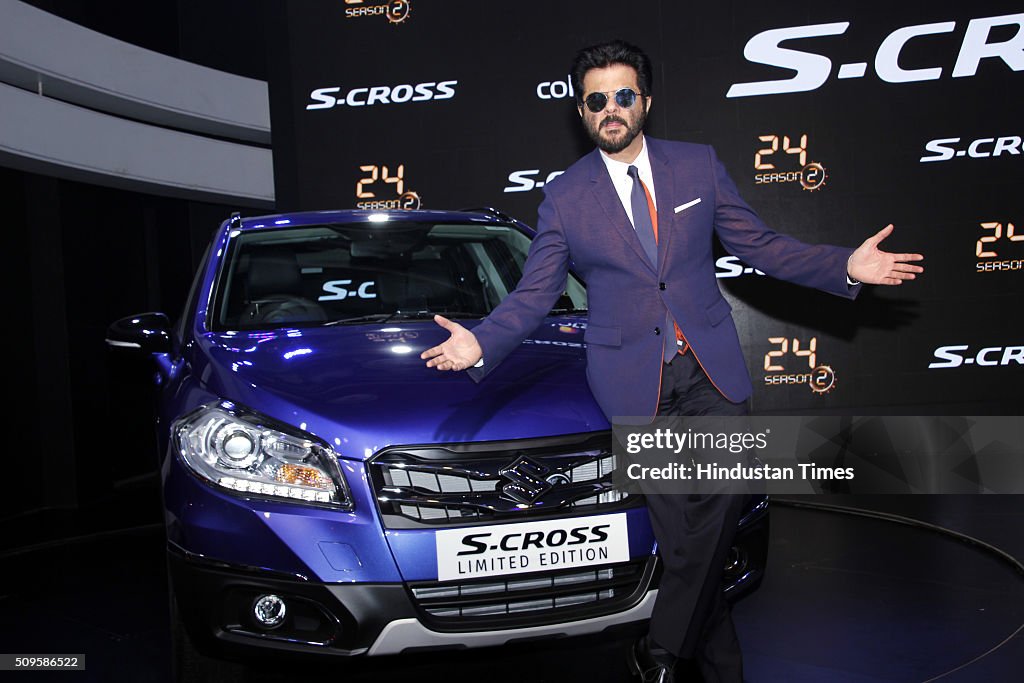 Bollywood Actor Anil Kapoor During The Launch Of Maruti Suzuki S-Cross At The Auto Expo 2016