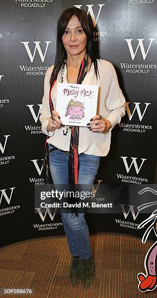 Annabelle Neilson attends the launch of Annabelle Neilson's new children's books "Dreamy Me" and "Messy Me" at Waterstones, Piccadilly, on February...