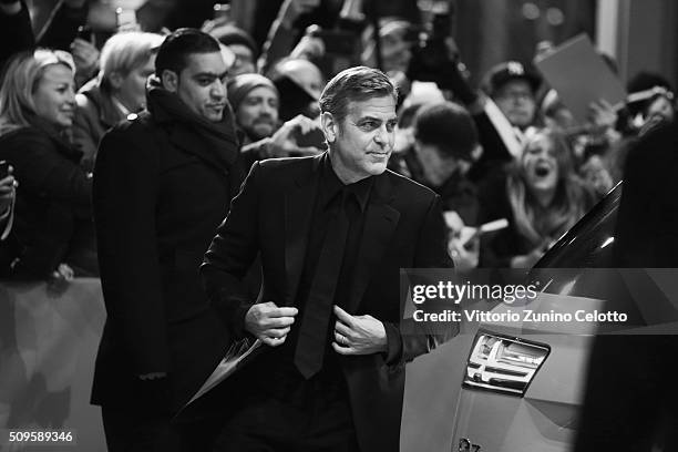George Clooney attends the 'Hail, Caesar!' premiere during the 66th Berlinale International Film Festival Berlin at Berlinale Palace on February 11,...