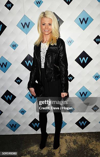Danielle Harold attends a celebration of the new TV channel "W," launching on Monday 15th February, at Union Street Cafe on February 11, 2016 in...