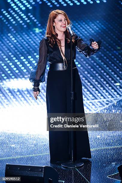 Noemi attends the third night of the 66th Festival di Sanremo 2016 at Teatro Ariston on February 11, 2016 in Sanremo, Italy.