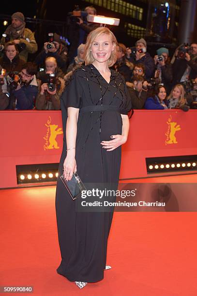 Rosalie Thomass attends the 'Hail, Caesar!' premiere during the 66th Berlinale International Film Festival Berlin at Berlinale Palace on February 11,...