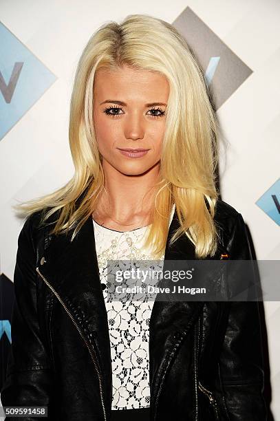 Danielle Harold attends a celebration of the new TV channel "W," launching on Monday 15th February, at Union Street Cafe on February 11, 2016 in...