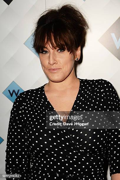 Grace Dent attends a celebration of the new TV channel "W," launching on Monday 15th February, at Union Street Cafe on February 11, 2016 in London,...