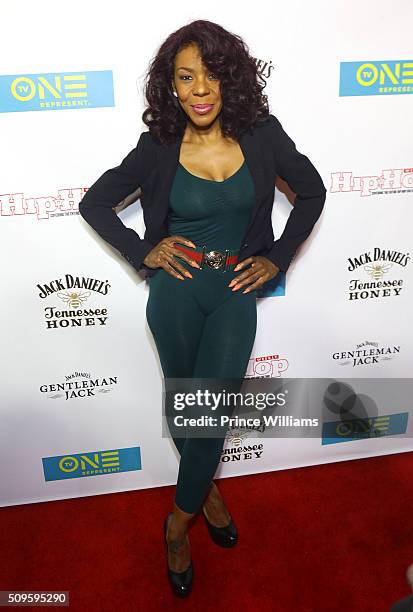 Andrea Kelly attends The ATL Premiere Party for TV One's "Here We Go Again" at Boogalou Lounge on February 8, 2016 in Atlanta, Georgia.