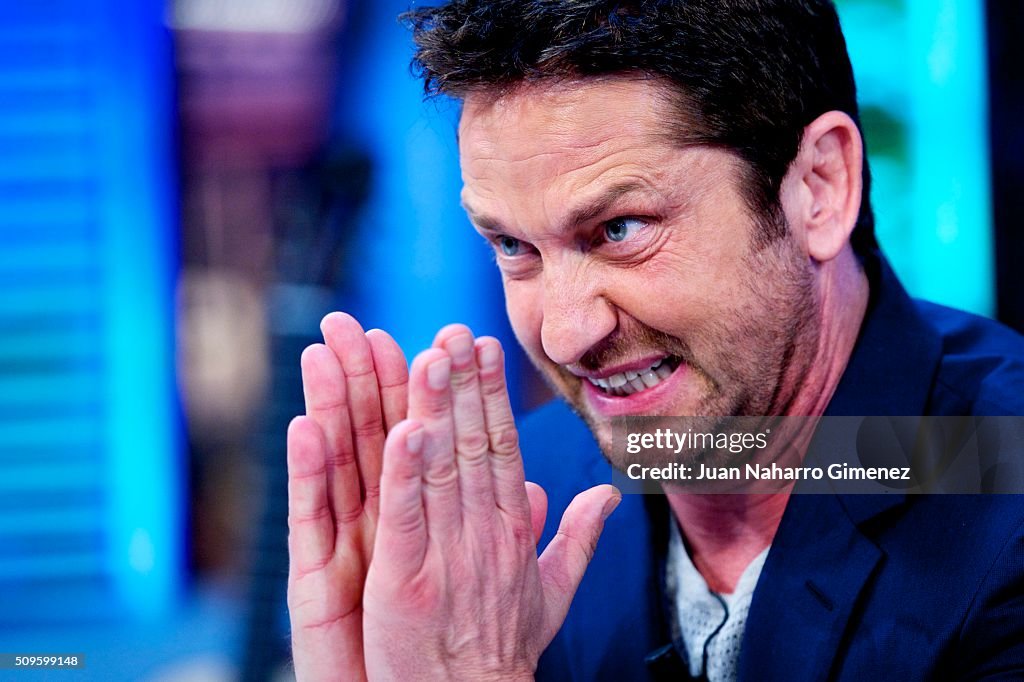 Gerard Butler Attends 'El Hormiguero' Tv Show