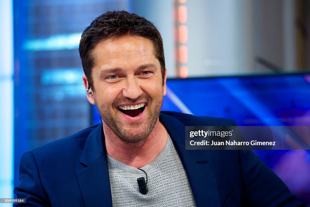 Gerard Butler Attends 'El Hormiguero' Tv Show
