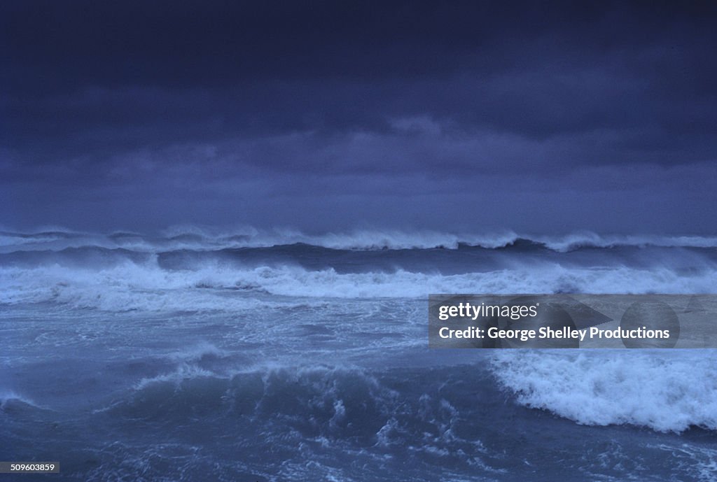 Huricane strom surf Atlantic ocean