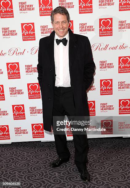 Hugh Grant attends the British Heart Foundation: Roll Out The Red Ball at The Savoy Hotel on February 11, 2016 in London, England.