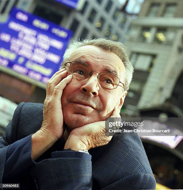 Filmmaker Milos Forman poses April 15, 2003 in Times Square, New York.