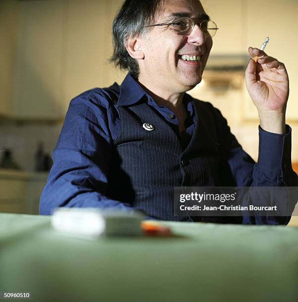 Cartoonist Art Spiegelman poses in his Soho studio June 5, 2003 in New York City. Spiegelman is known for the cartoon 'Maus' that was based on the...