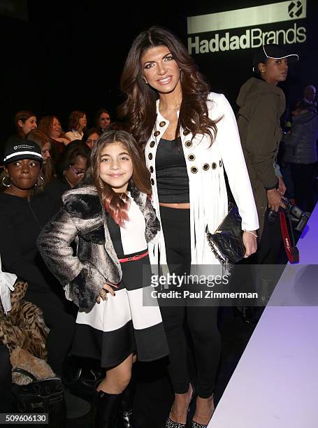 Teresa Giudice and daughter Milania Giudice atend front row at the Rookie USA Presents Kids Rock! - Front Row & Backstage - Fall 2016 New York...