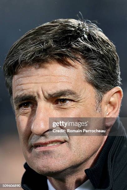 Olympique de Marseille's head coach Michel looks on before the French Cup match between Trelissac FC and Olympique de Marseille at Stade...