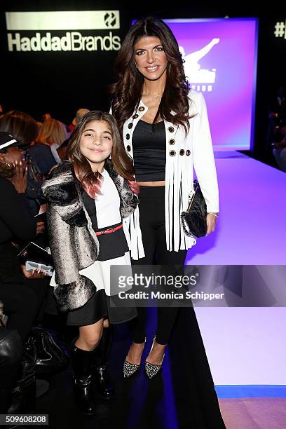 Milania Giudice and Teresa Giudice attend the Rookie USA Presents Kids Rock! Fall 2016 fashion show during New York Fashion Week: The Shows at The...