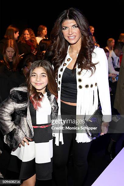 Milania Giudice and Teresa Giudice attend the Rookie USA Presents Kids Rock! Fall 2016 fashion show during New York Fashion Week: The Shows at The...