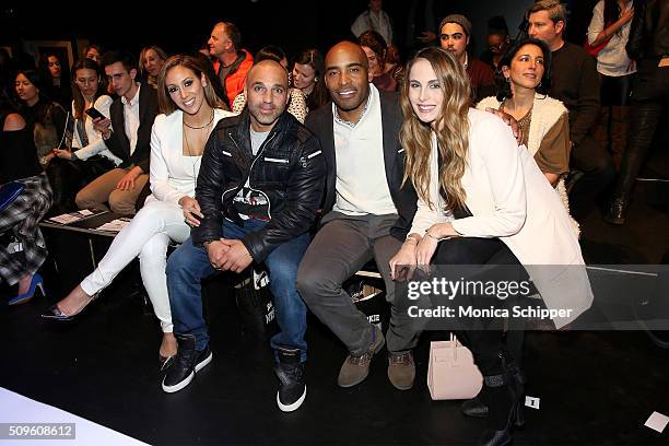 Melissa Gorga, Joe Gorga, Tiki Barber, and Traci Lynn Johnson attend the Rookie USA Presents Kids Rock! Fall 2016 fashion show during New York...