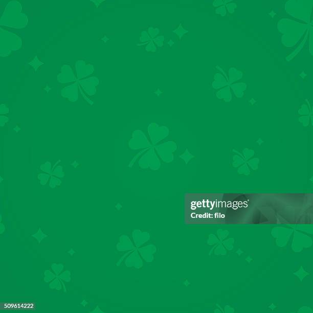 st. patrick's day shamrock background - st patricks background stock illustrations