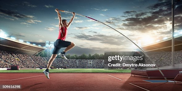 Homme pôle voltige athlète Homme pôle voltige athlète