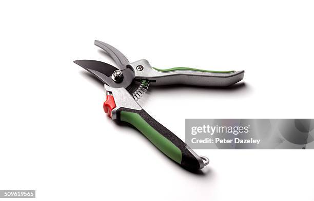 garden secateurs - gardening equipment stock pictures, royalty-free photos & images