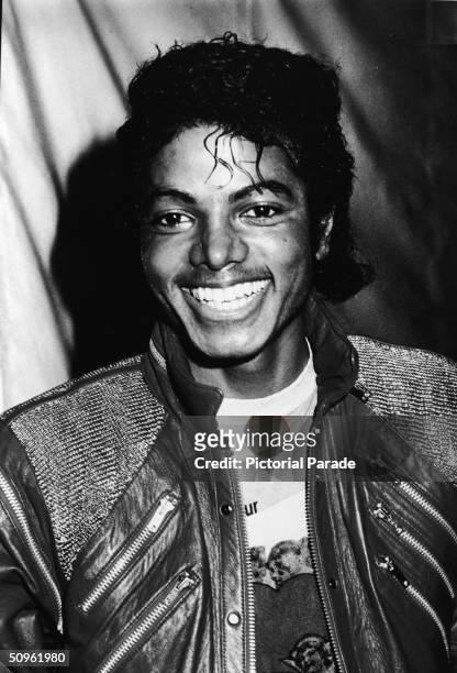 American pop singer Michael Jackson attends the opening of the stage musical 'Dream Girls,' In Los Angeles, 1983.