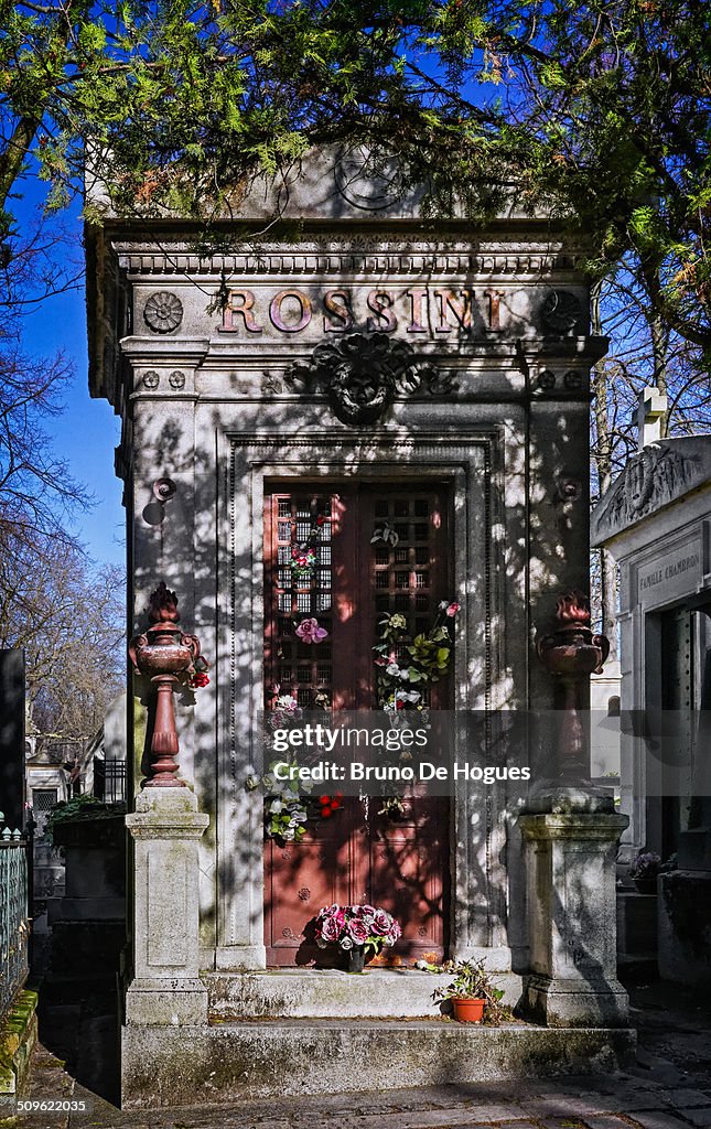 Pere Lachaise Cemetery in Paris, France