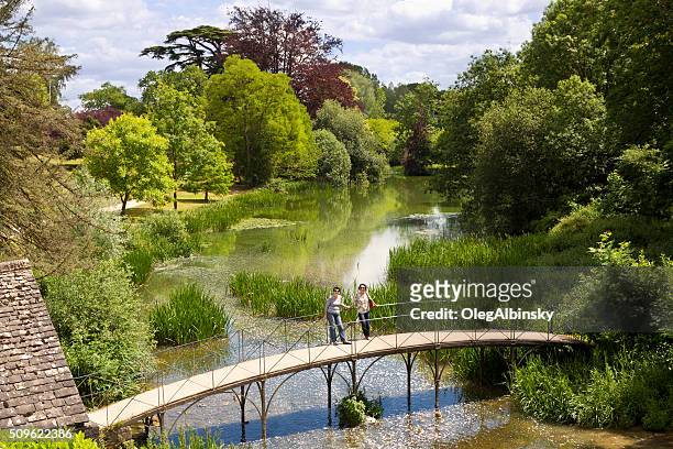 garden at blenheim palace, woodstock, oxfordshire, england, united kingdom. - blenheim palace stock pictures, royalty-free photos & images