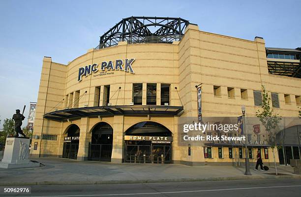 General View of PNC Park before the game between the Los Angeles Dodgers and the Pittsburgh Pirates on May 9, 2004 in Pittsburgh, Pennsylvania. The...