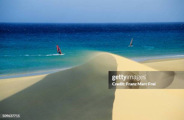 playa de sotavento, jandia - fuerteventura stock-fotos und bilder