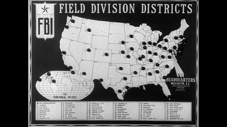 Fbi Map 179 Division Map Stock Videos, Footage, & 4K Video Clips - Getty Images