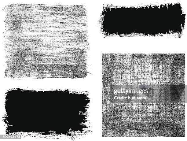 vector brush stroke frame background textured - frayed material stock illustrations