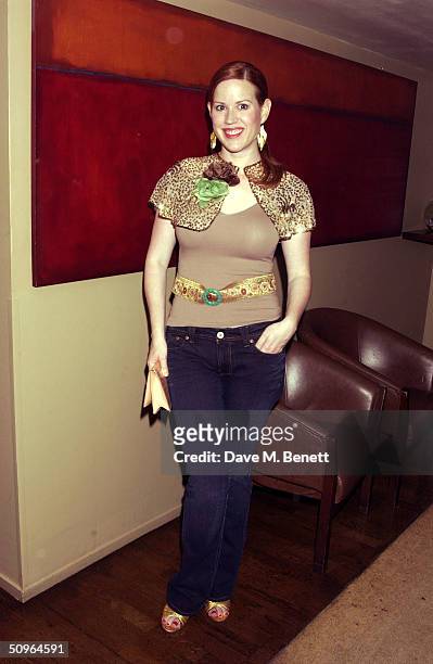 Actress Molly Ringwald attends the afterparty following the cast change and press night for the stage production of "When Harry Met Sally" at the...