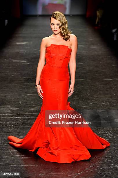 Actress Alexa Vega walks the runway at The American Heart Association's Go Red For Women Red Dress Collection 2016 Presented By Macy's at The Arc,...