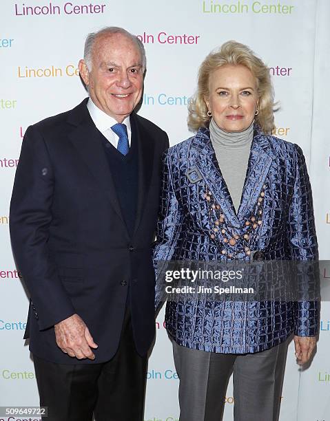 Marshall Rose and actress Candice Bergen attend the 2016 American Songbook Gala at Alice Tully Hall, Lincoln Center on February 11, 2016 in New York...