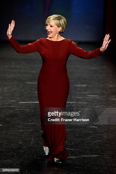 Actress Florence Henderson walks the runway at The American Heart Association's Go Red For Women Red Dress Collection 2016 Presented By Macy's at The...