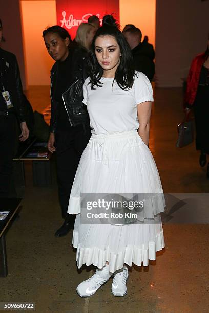 Charlotte Emma Aitchison, aka Charli XCX attends the Adam Selman fashion show during Fall 2016 MADE Fashion Week at Milk Studios on February 11, 2016...