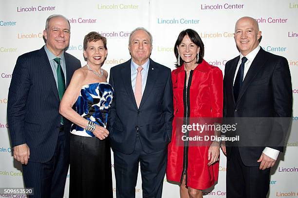 Jed Bernstein, Adrienne Arsht, Lorne Michaels, Catherine Farley, and Bryan Lourd attend Lincoln Center's American Songbook Gala honoring Lorne...