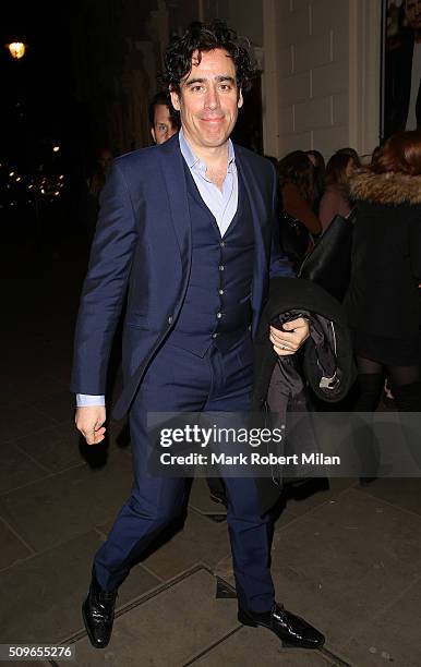 Stephen Mangan sighting on February 11, 2016 in London, England.